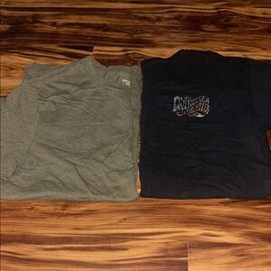 Green and Black Graphic T-Shirts